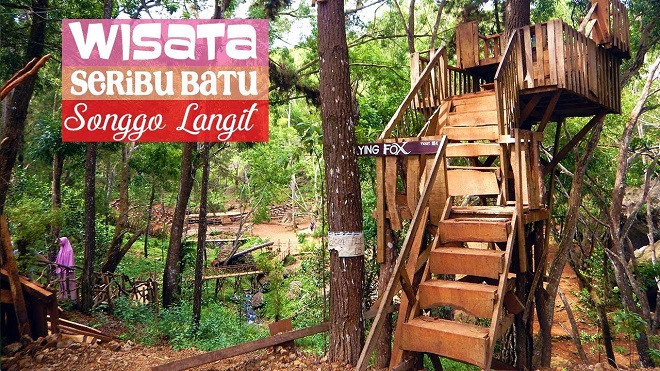 Wisata Jogja Terbaru Green Seribu Batu Songgo Langit, Bantul